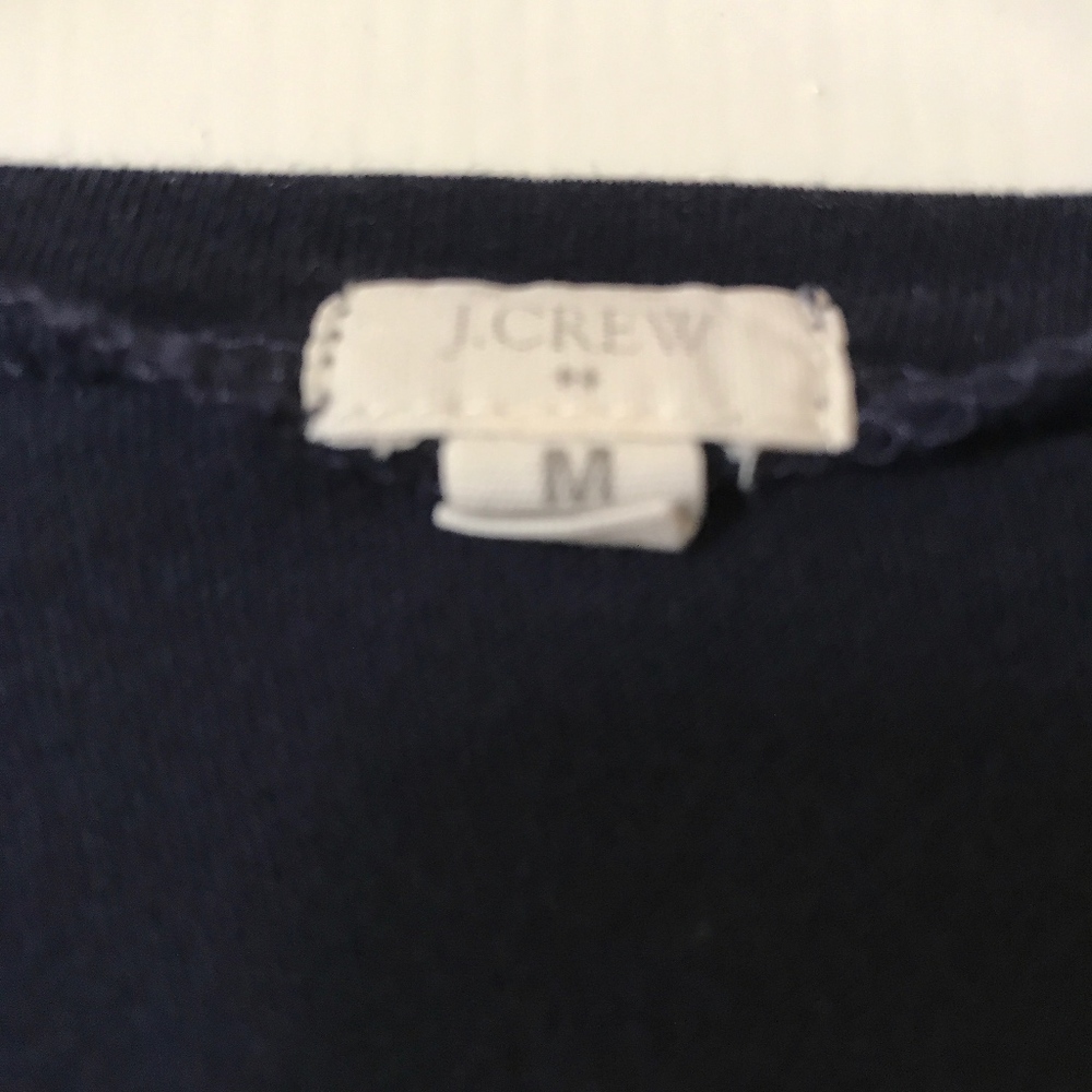 J. Crew Navy Long Sleeve Shirt, Size Medium - Picture 5 of 5